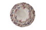 Hermia Blue Rustica Juego de Cena de 24 Piezas en Porcelana Azul Marino y Burdeos